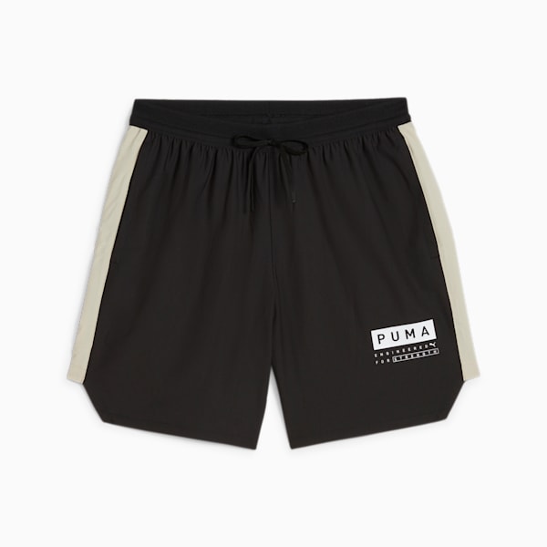 FUSE 7" 4-way Men's Training Stretch Shorts, PUMA Black-Putty, extralarge-IND